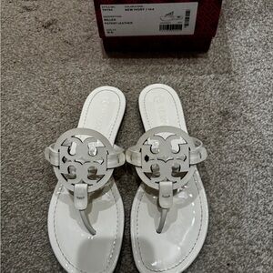 Tory Burch Women's White Miller Sandals